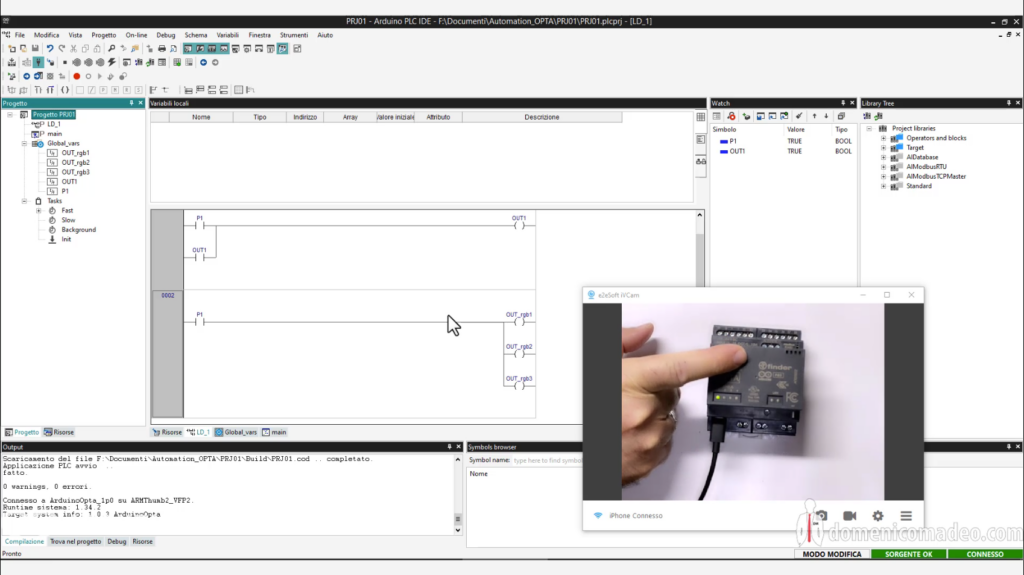 OPTA02 - Installazione e configurazione ArduinoPRO PLC IDE primo ...